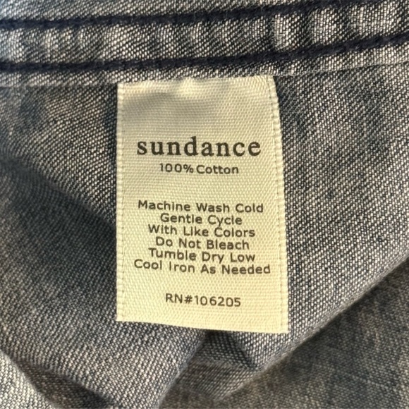 Sundance Denim Chambray Button Down - Picture 5 of 5